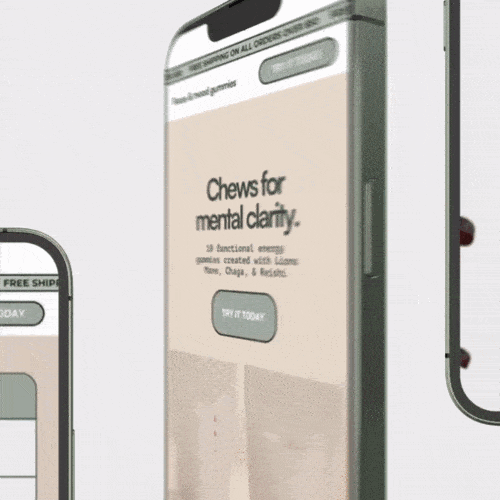 Animated smpl supplement brand and storefront design