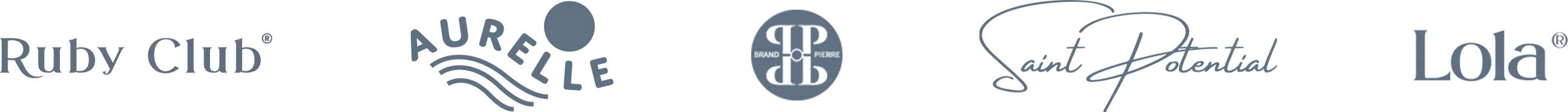 Ruby Club, Auréole, Saint Potential, Lola and other Buildrbrand clients